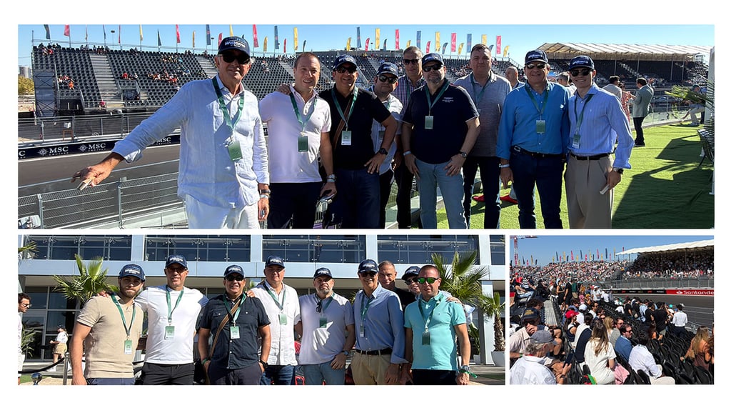Grupo Globartia junto con clientes y colaboradores en el MadRing